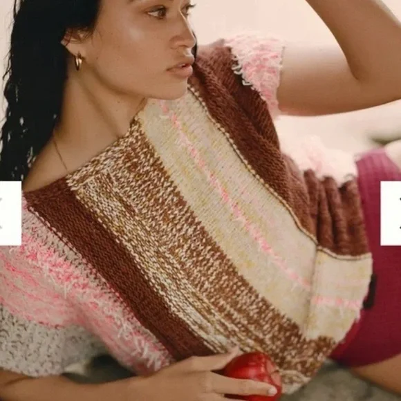 Anthropologie Pilcro Striped Poncho XS NWT - Picture 2 of 8